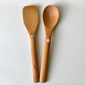 Our Place Beechwood Spoon & Spatula Set Nested Design for Always Pan
